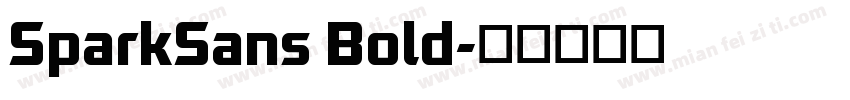 SparkSans Bold字体转换